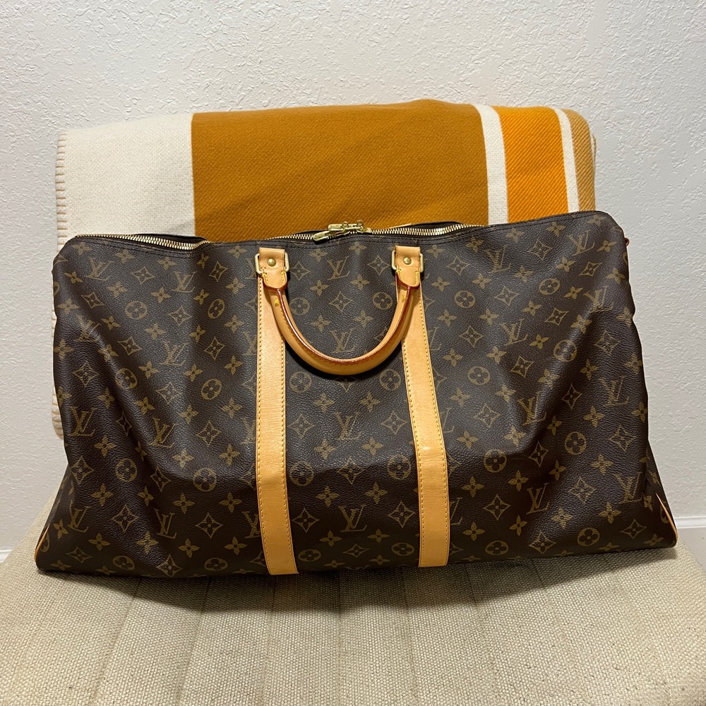 [SOLD] Louis Vuitton Monogram Keepall 55 Bandouliere